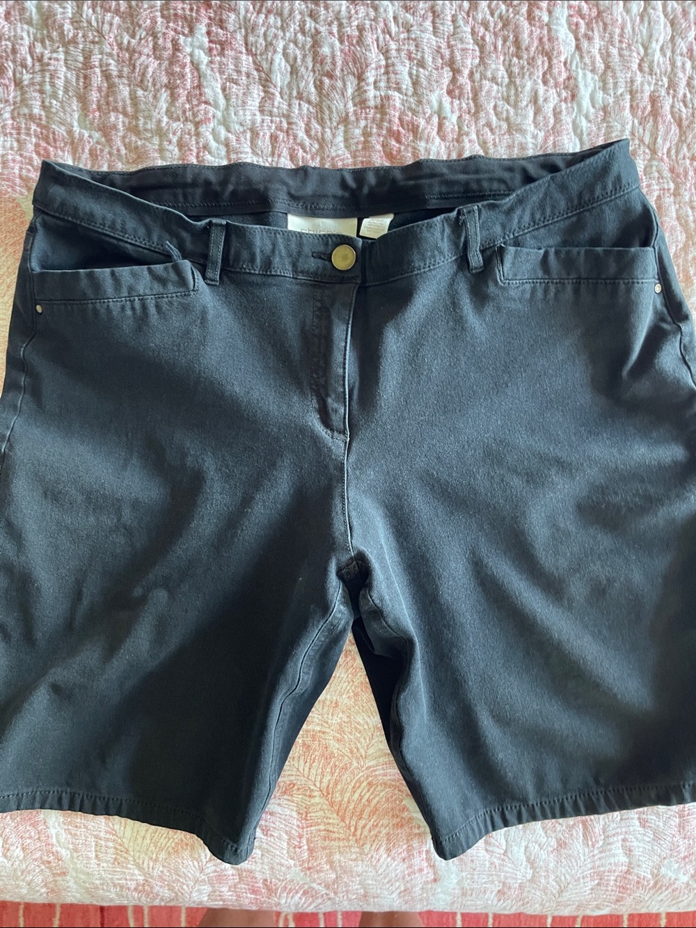 Chico's Black Women’s Bermuda Shorts